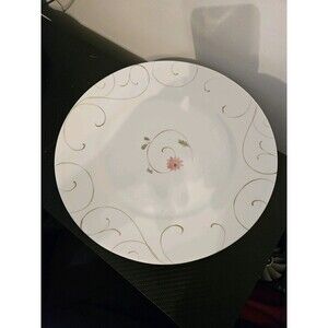 2pc Corelle Vitrelle Dinner Plate Sets, 10.75 Inch, Pink Flowers, Scrolls